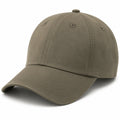 Cappellino da baseball taglia unica in tessuto effetto scamosciato kaki - visiera curva casual