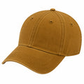 Cappellino da baseball taglia unica in tessuto marrone cammello con visiera curva stile casual